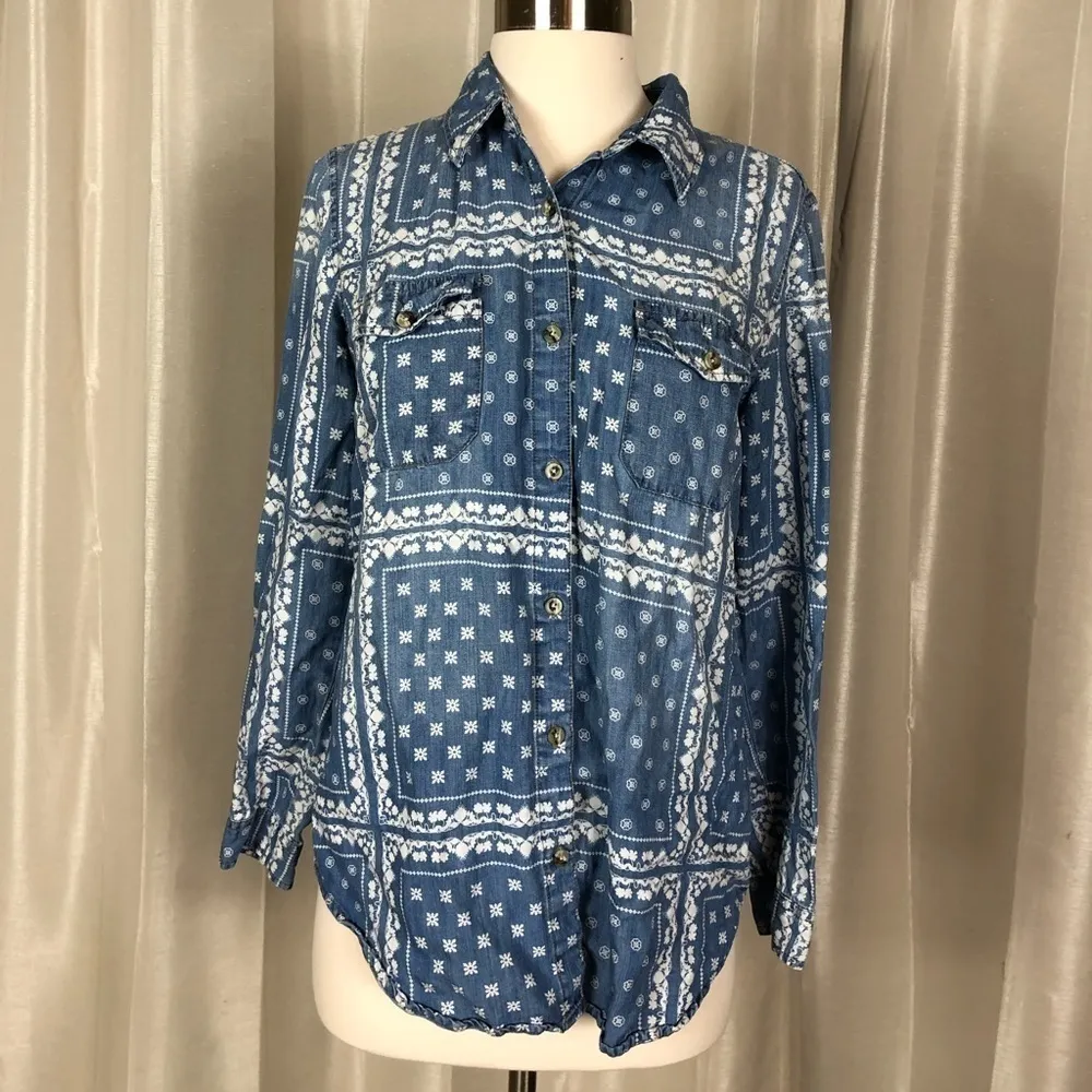 Thread‎ & supply blue bandana top - Image 7