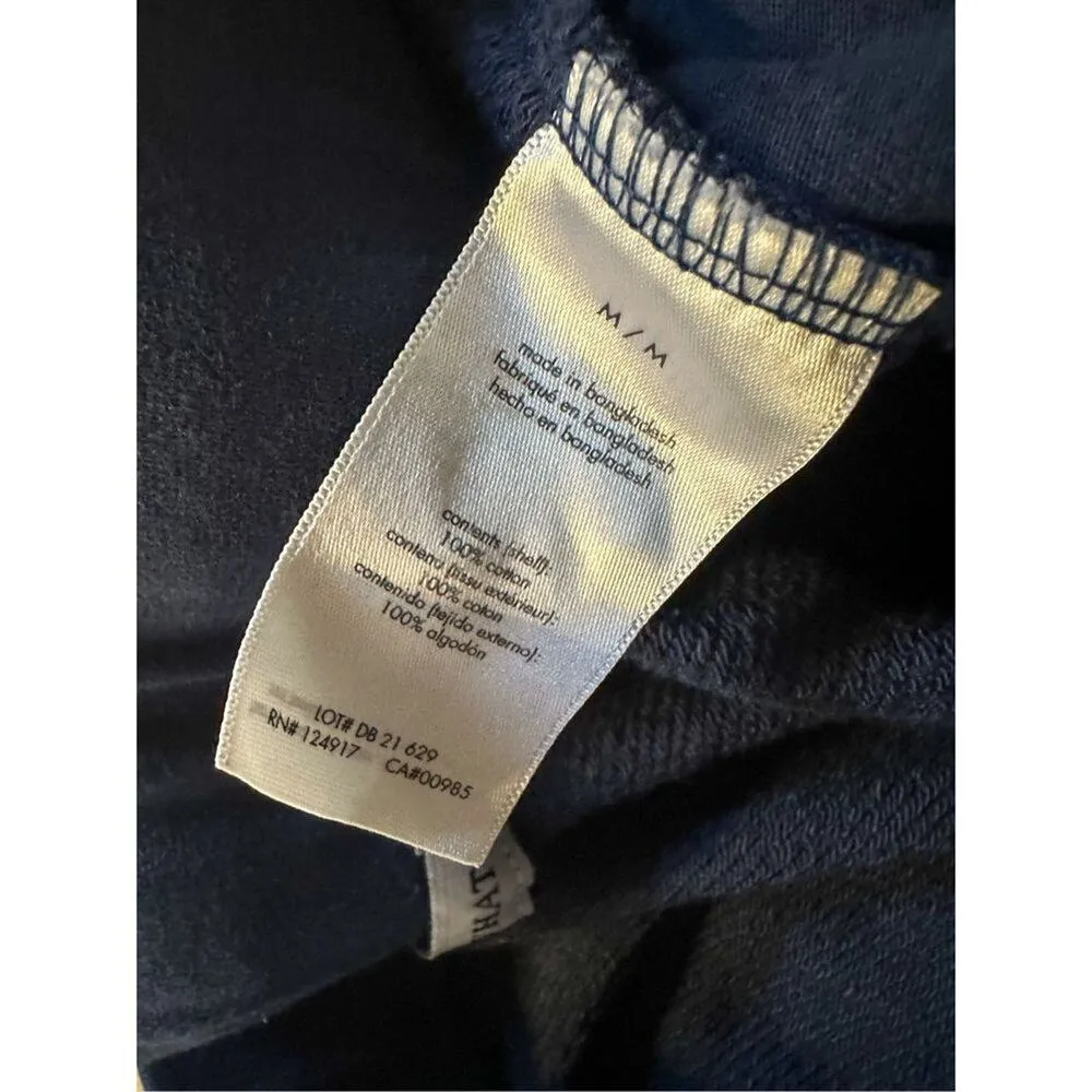 WeWoreWhat Women's Pull-On Terry Drawstring Sweat Short Navy Blue Size Medium - Image 10