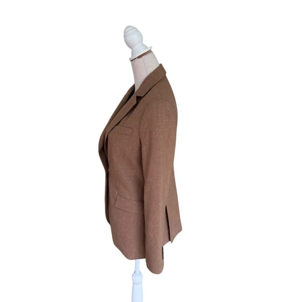 OTD onthisday Camel Wool Blend Blazer size 34 US size 4 NEW Tan - Image 2