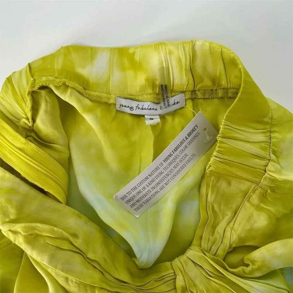 Young Fabulous & Broke Savanna Tie Dye Twist Midi Skirt, Size S - Image 6