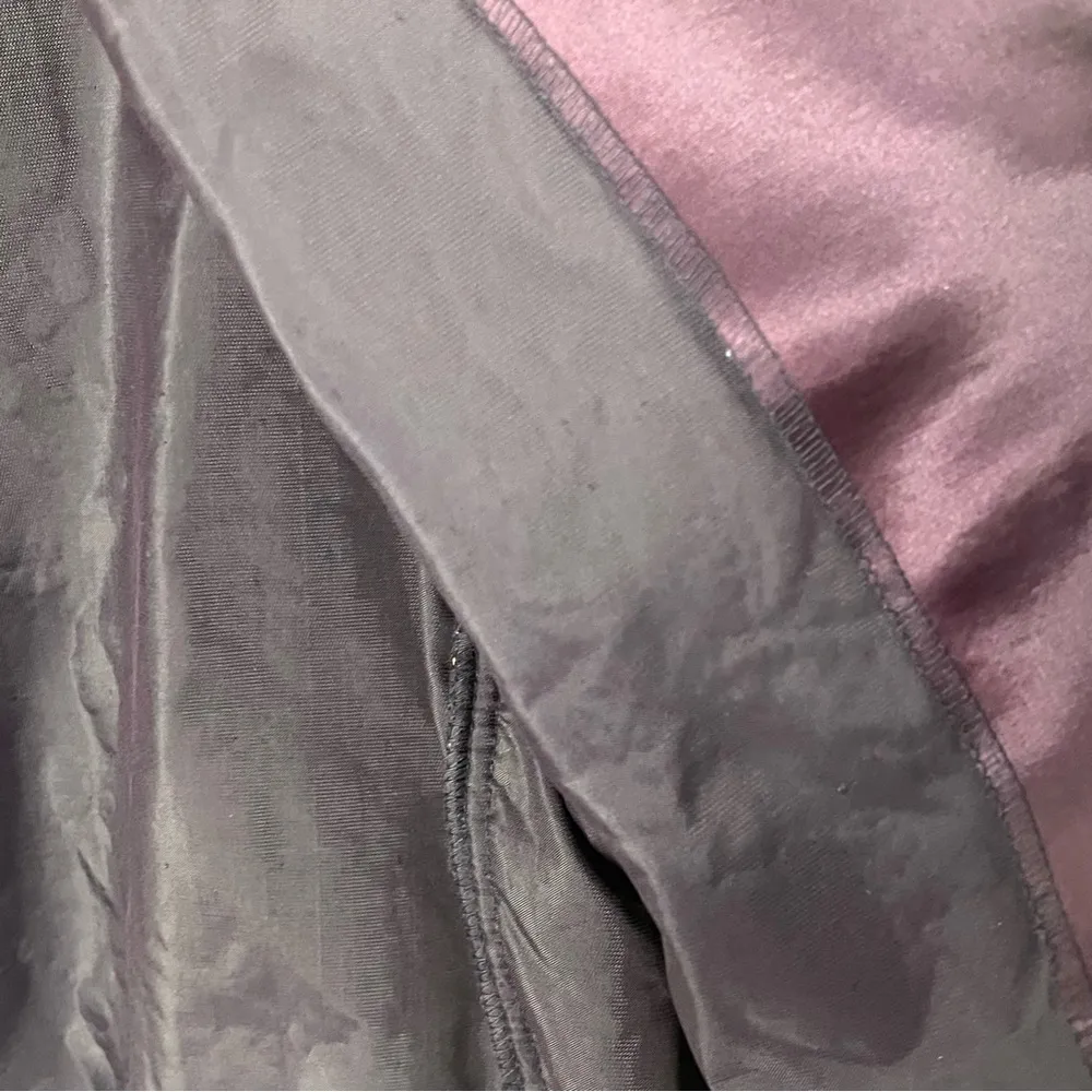 NORTON McNAUGHTON Burgundy Velour Gold Embroidery Accent Button Blazer, Size 8 - Image 7