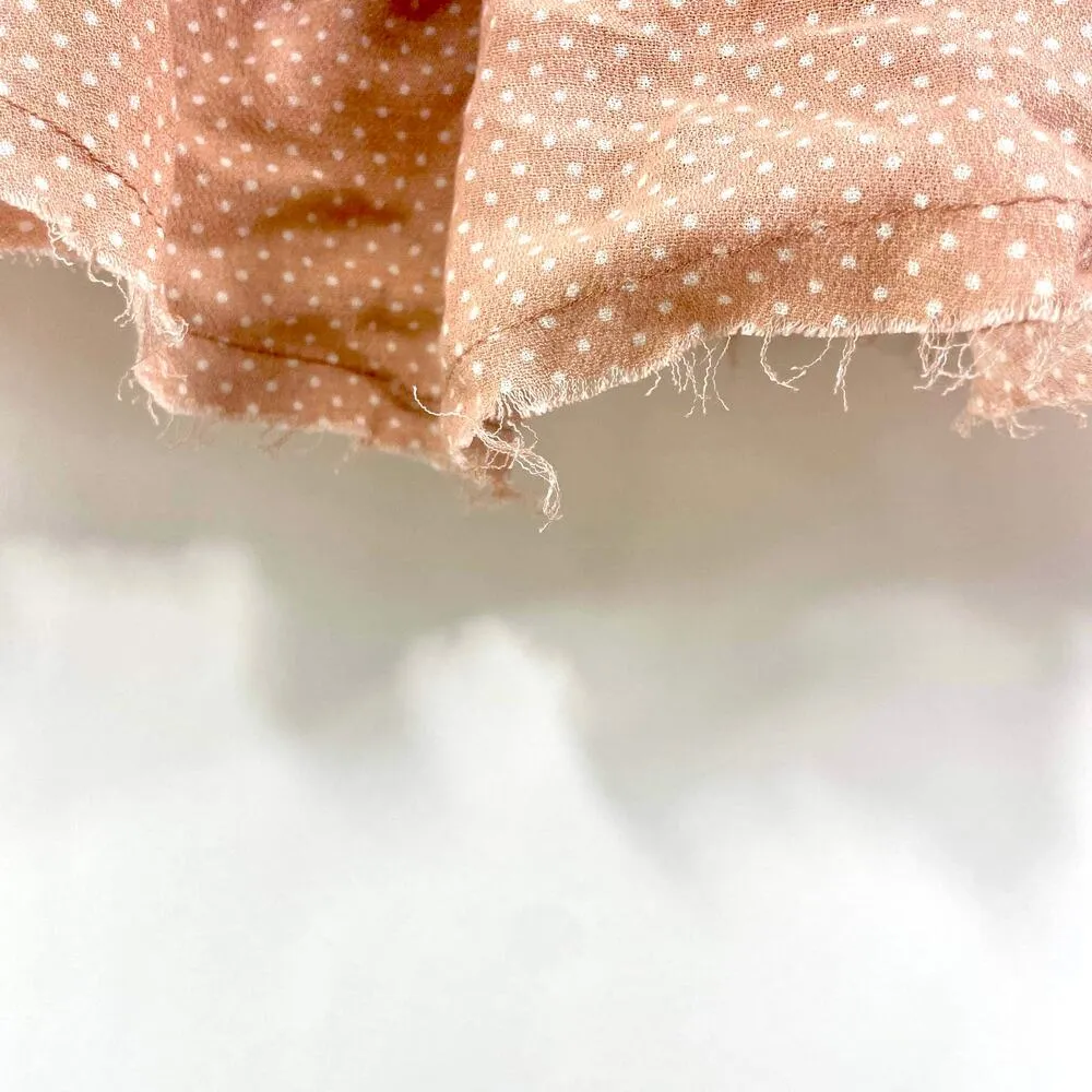 Sage The Label  Pink White Polka Dot Strapless Crop Top - Image 6