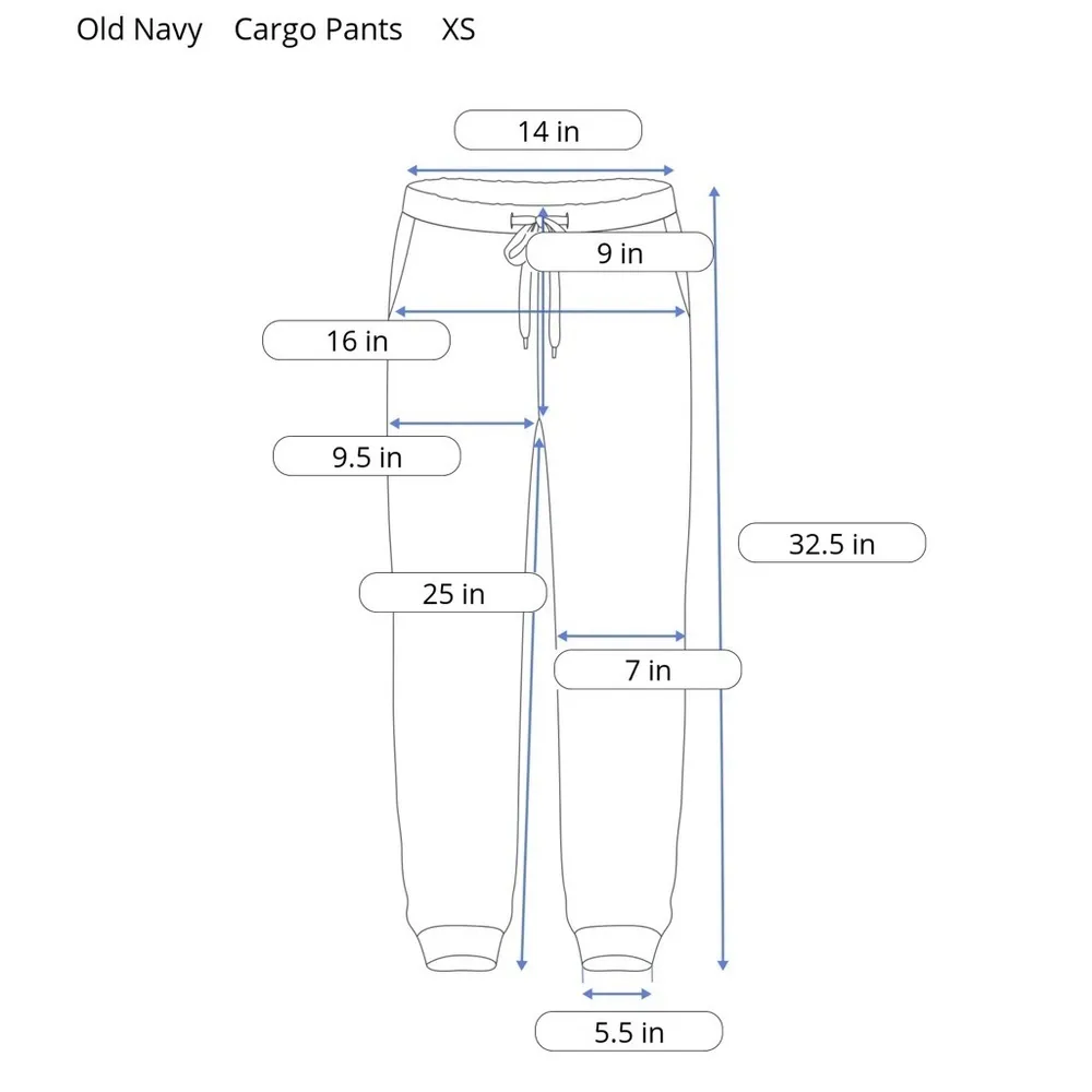 OLD NAVY Ankle Length Soft Cargo Pants Army Green XS - Image 2