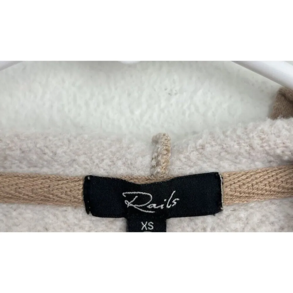 Rails Nico Womens Heather Camel Pull Over Hoodie Sweatshirt Oversized Quiet Luxe - Image 9