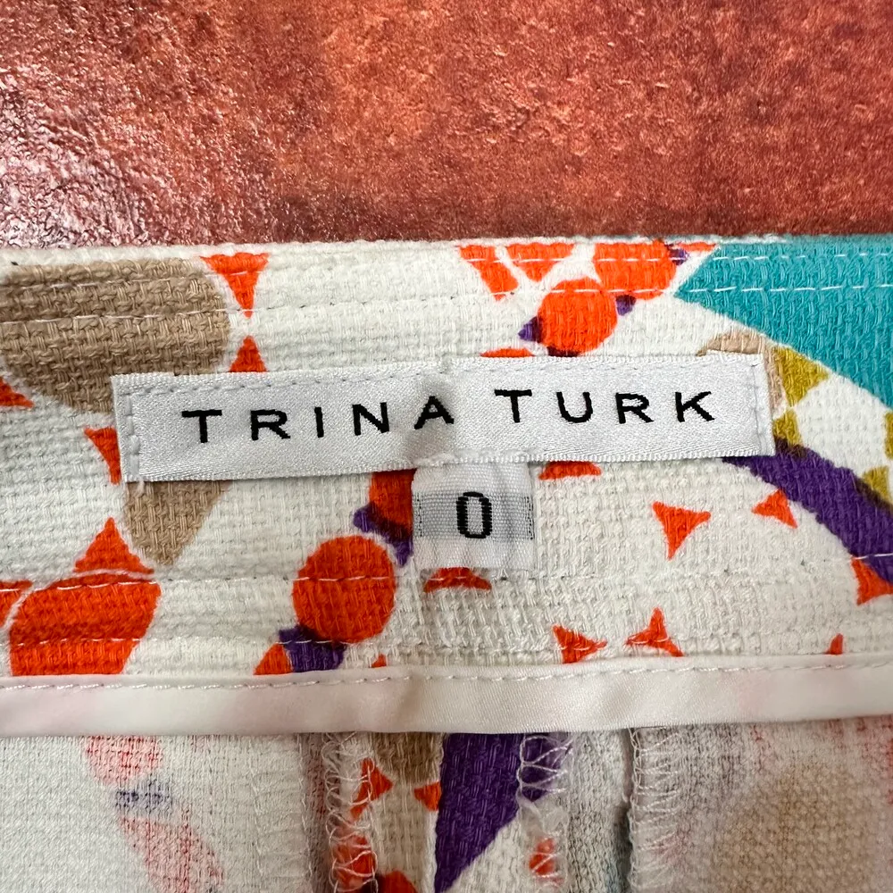 NWOT Trina Turk Unique Design Pants Size 0 - Image 4