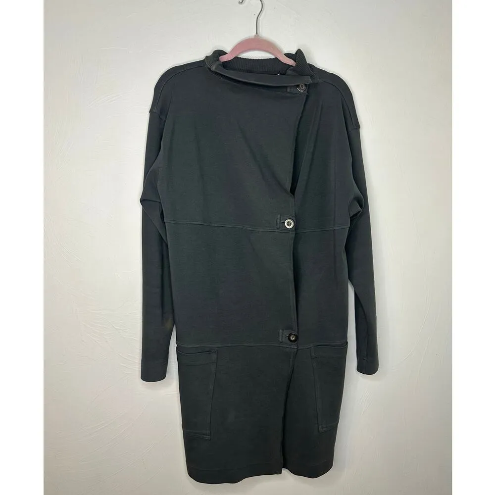 Hard Tail Forever Jacket Women's Medium Gray Cardigan Duster Stretch Coatigan - Image 8