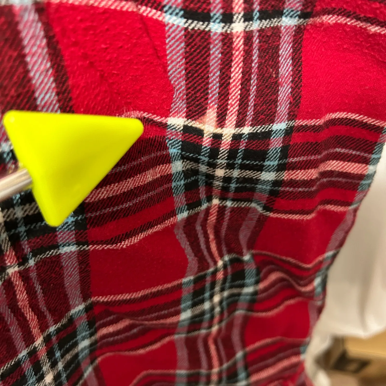 VTG Laura Scott Nightgown 2X Red Plaid Babydoll Ruffle Hem Cottagecore Sleepwear - Image 10