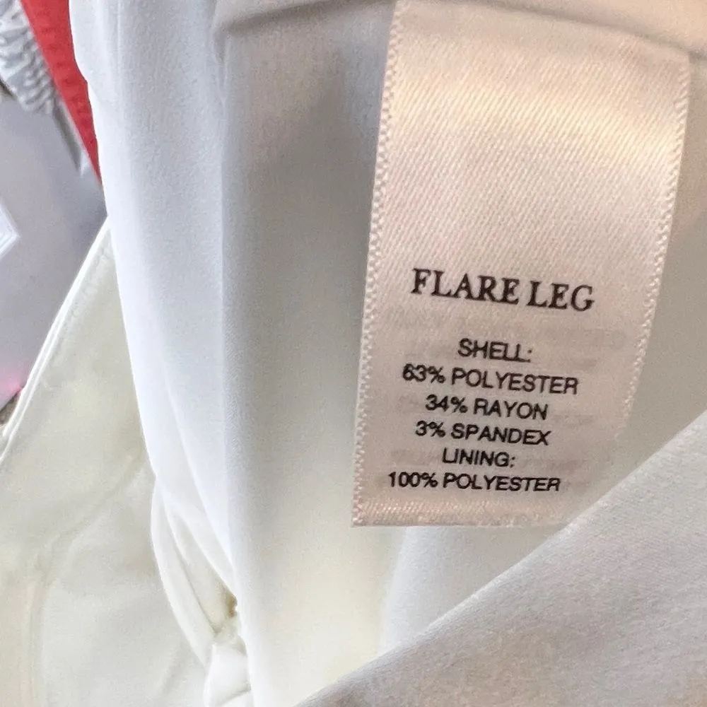 WHBM Flare Leg White Dress Pants‎ - Image 4