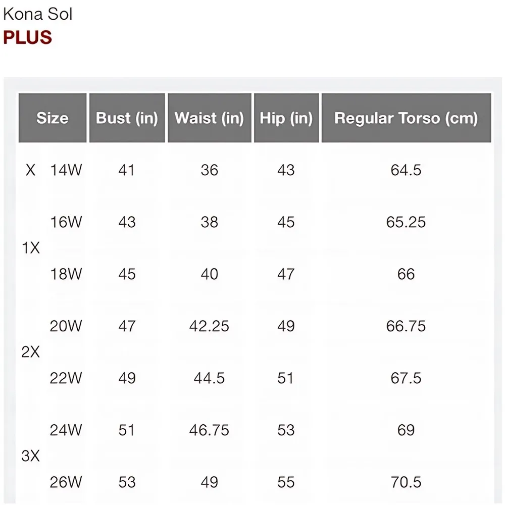 New Kona Sol Plus Size Swim Skirtini Navy Size 0X NWTS - Image 6