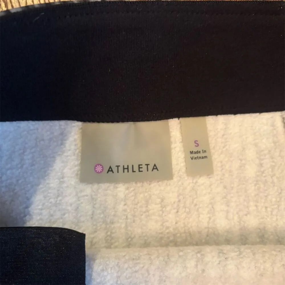 Athleta Women's Gray Fleece Lined Mini Skirt Size S Winter Casual - Image 6