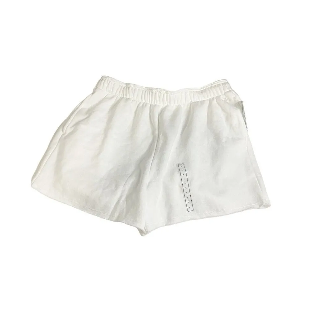 DSG Women's Oversized Fleece Shorts Pure White 2XL Relaxed Fit Casual NEW Size undefined - Image 2