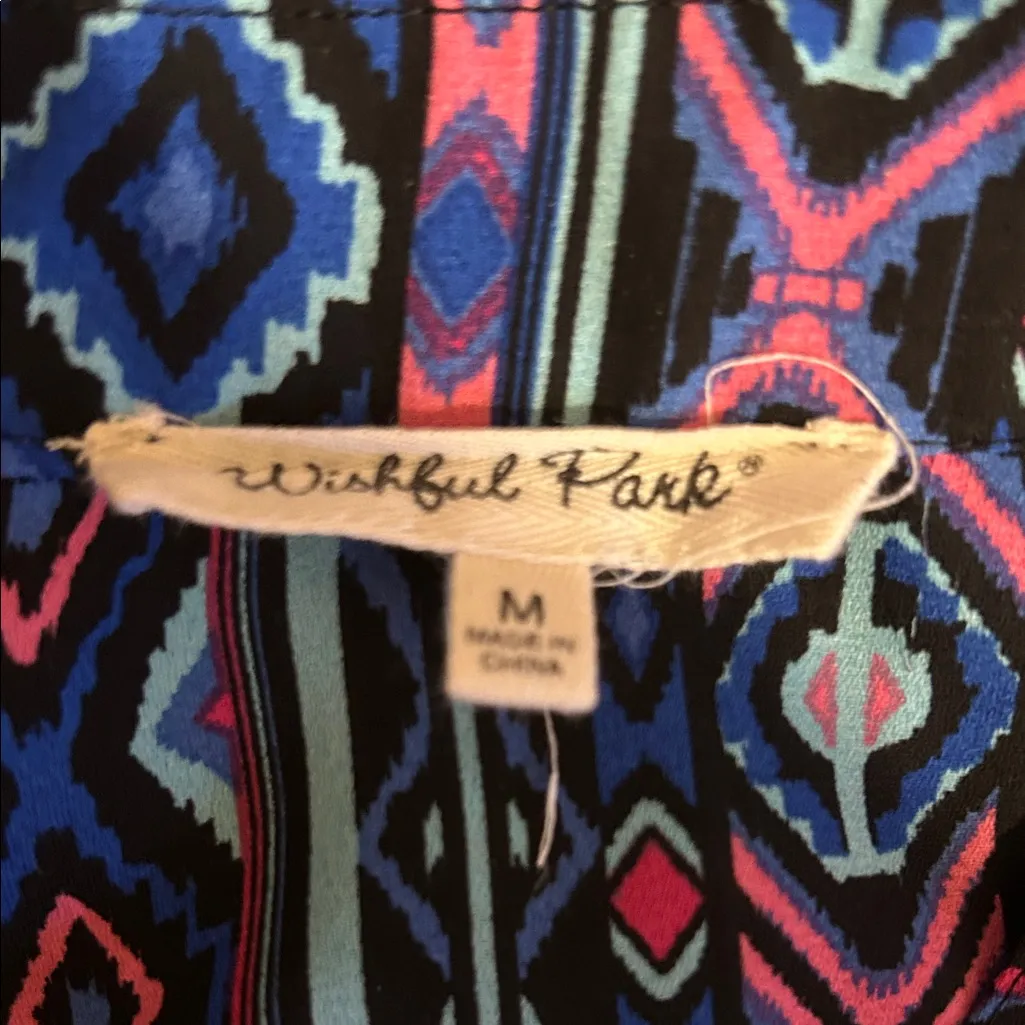 Wishful Park Multicolor Geometric Medium Top - Image 4