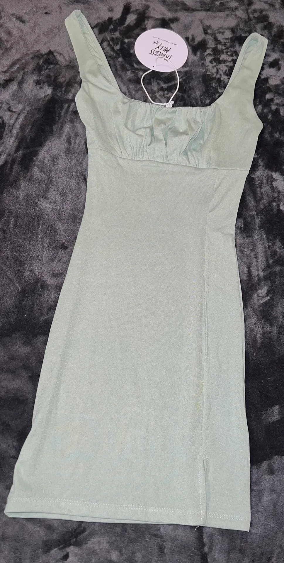 Cayden Mini Dress in Green - Image 15