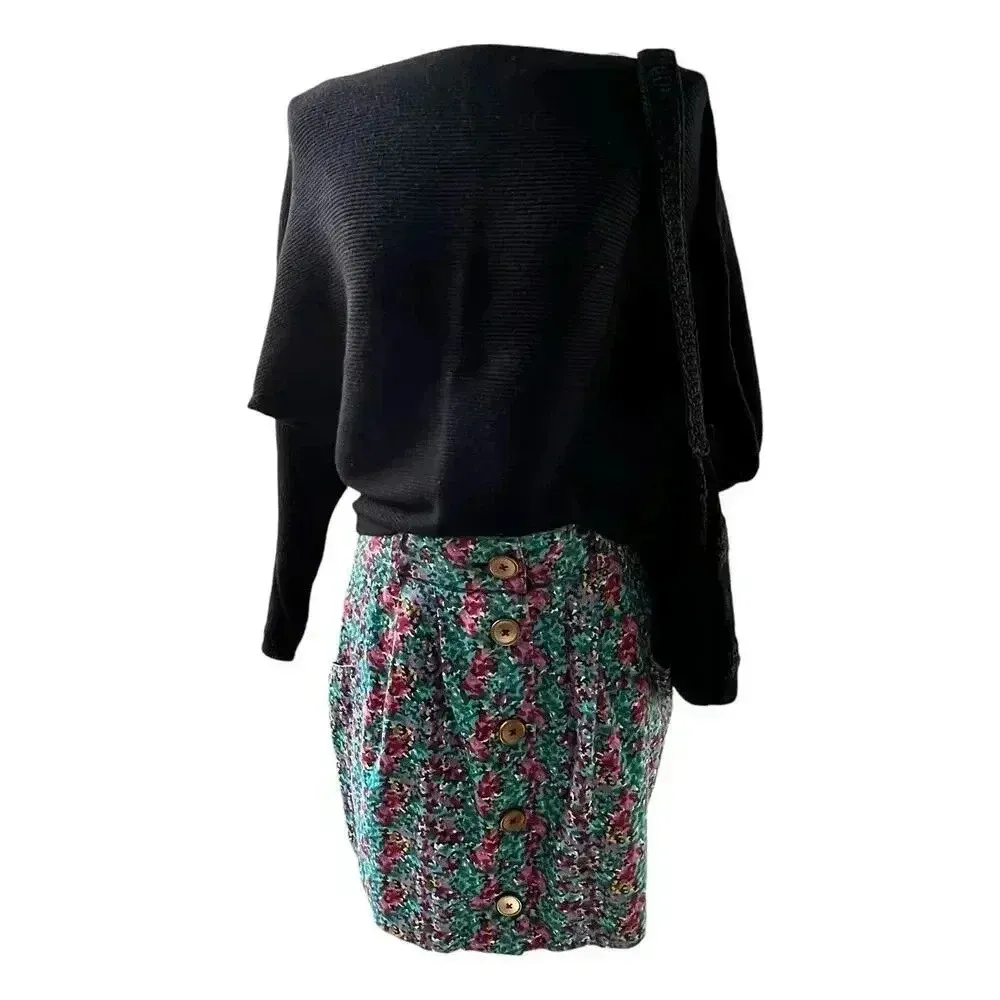 Y2K Floral Micro Mini Skirt Sz S Coquette‎ Cottagecore Preppy Vibes - Image 10