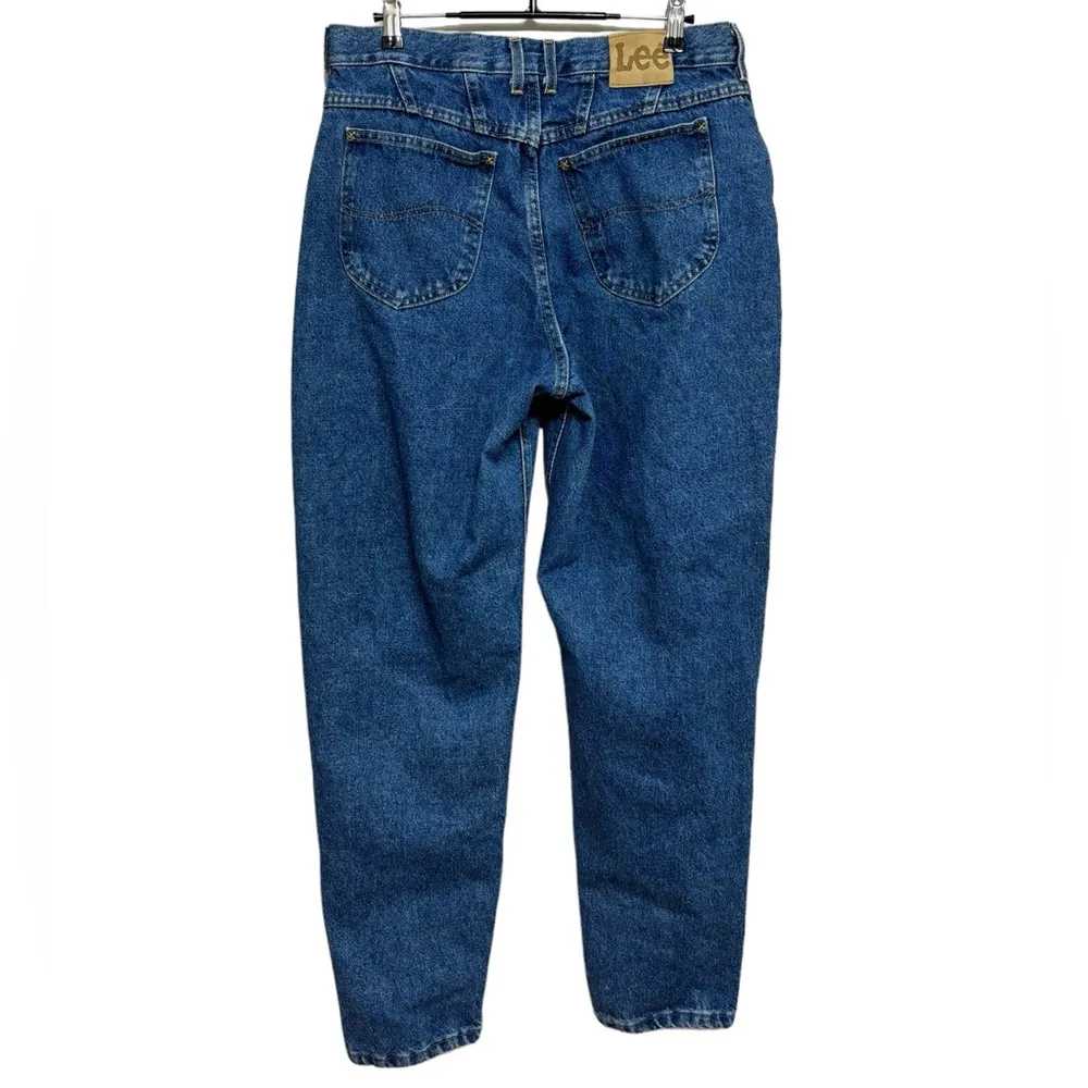 Vintage Lee High Rise Full Length Mom Jeans - 31 Waist - Image 2