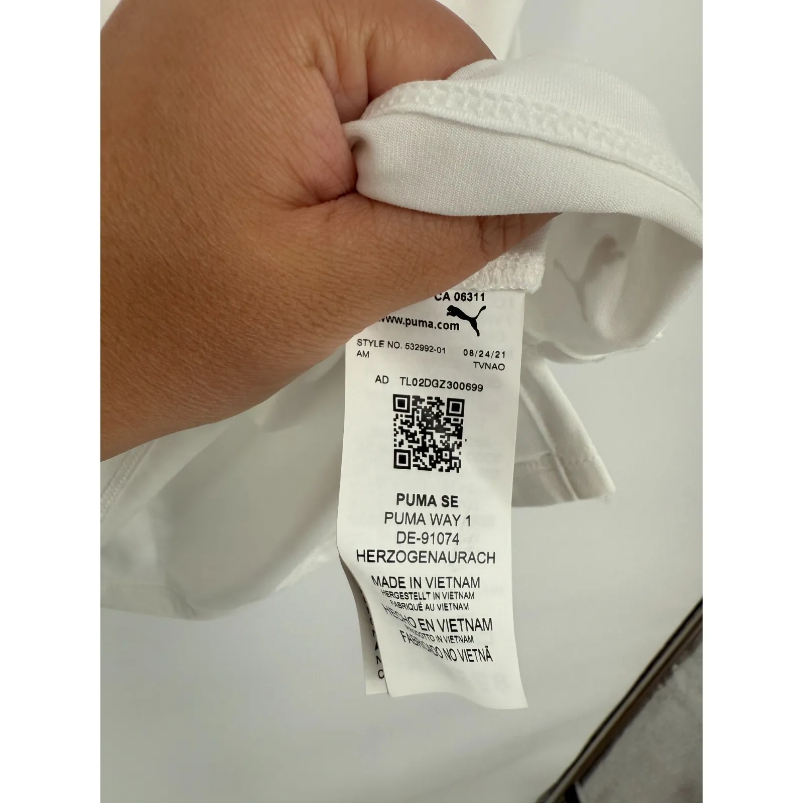 Puma Cloudspun‎ Coast Golf Polo Shirt Womens XL White Logo UPF 40 Sleeveless - Image 7