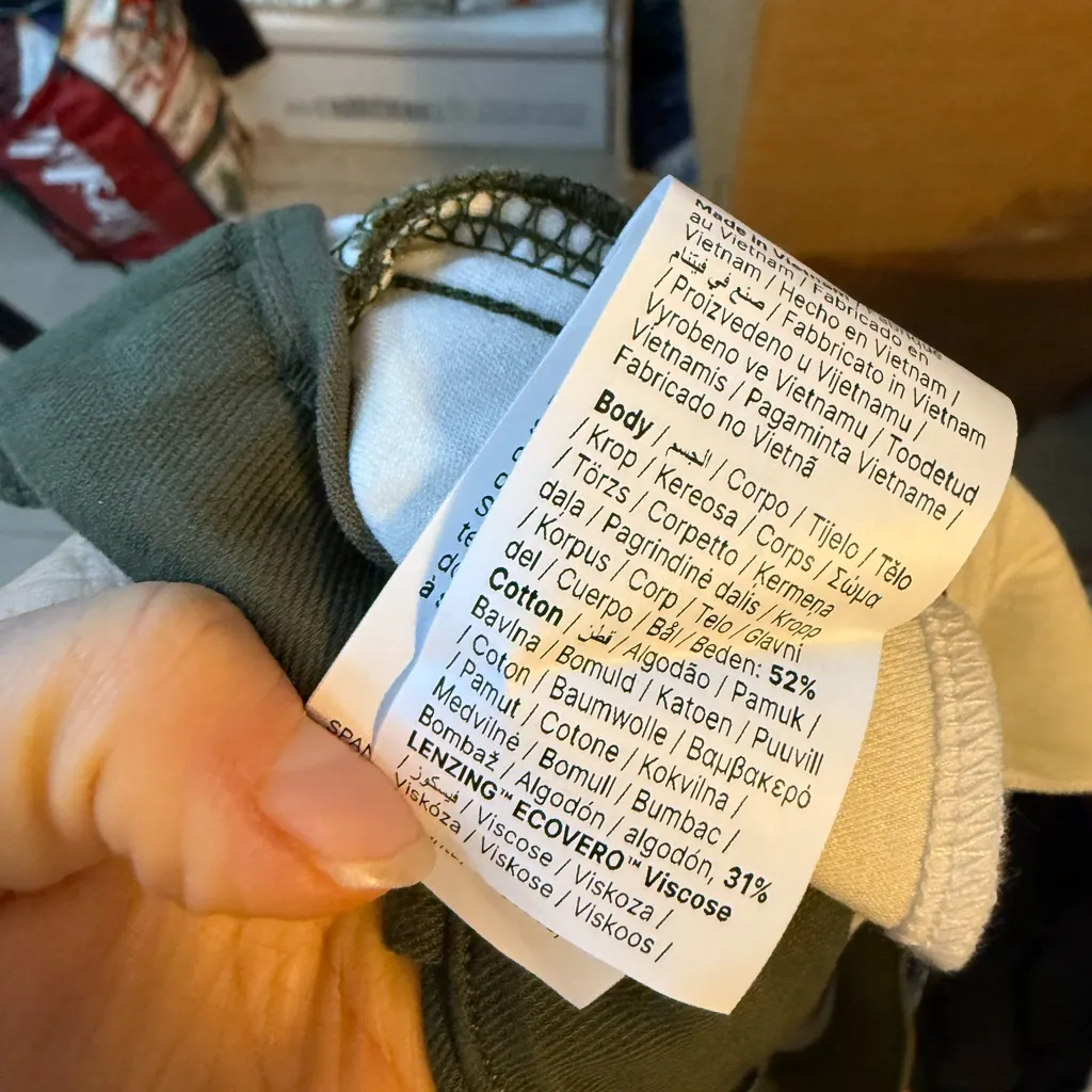 Spanx Olive Green Wide Leg Twill Stretch Pants - Image 7