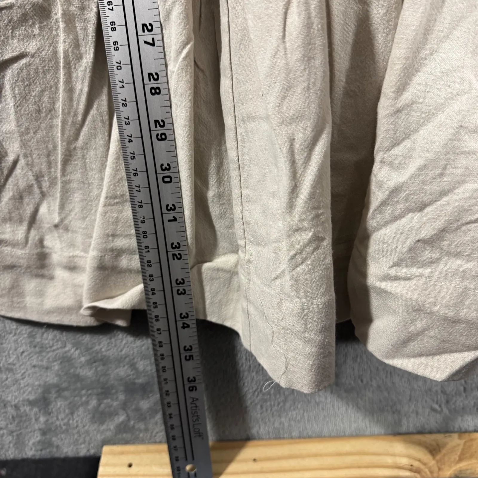 Free People Onda Drop Waist Long Sleeve Mini Dress Neutral L - Image 13