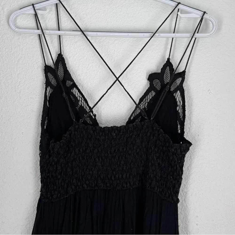 Free People FP One Adella Slip Mini Dress Black Lace
Tiered Size S - Image 6