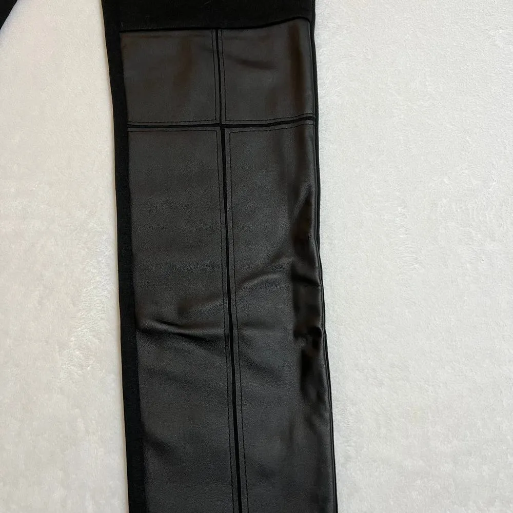Romeo & Juliet Couture Pull on Faux Leather Ponte Skinny Leggings Size Small - Image 7