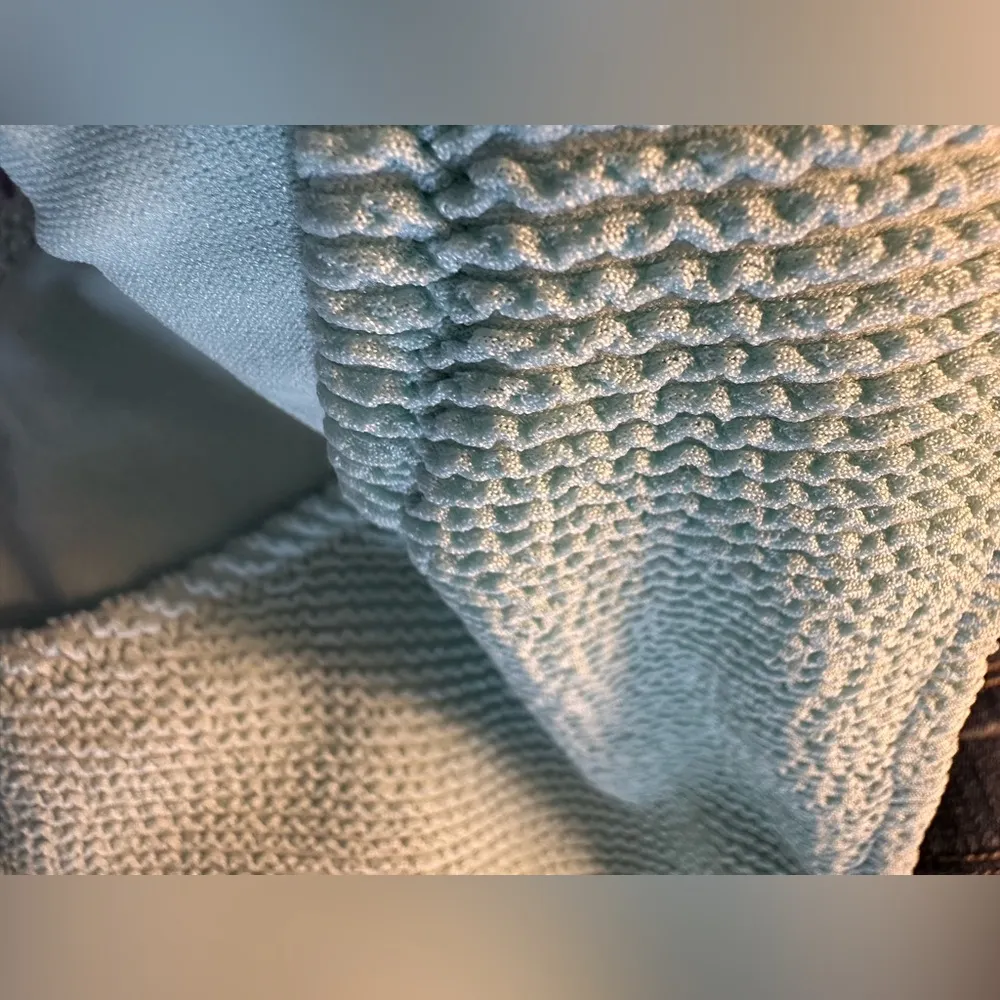 Kona Sol Mint Green Textured Bikini Bottom XL NWOT - Image 3