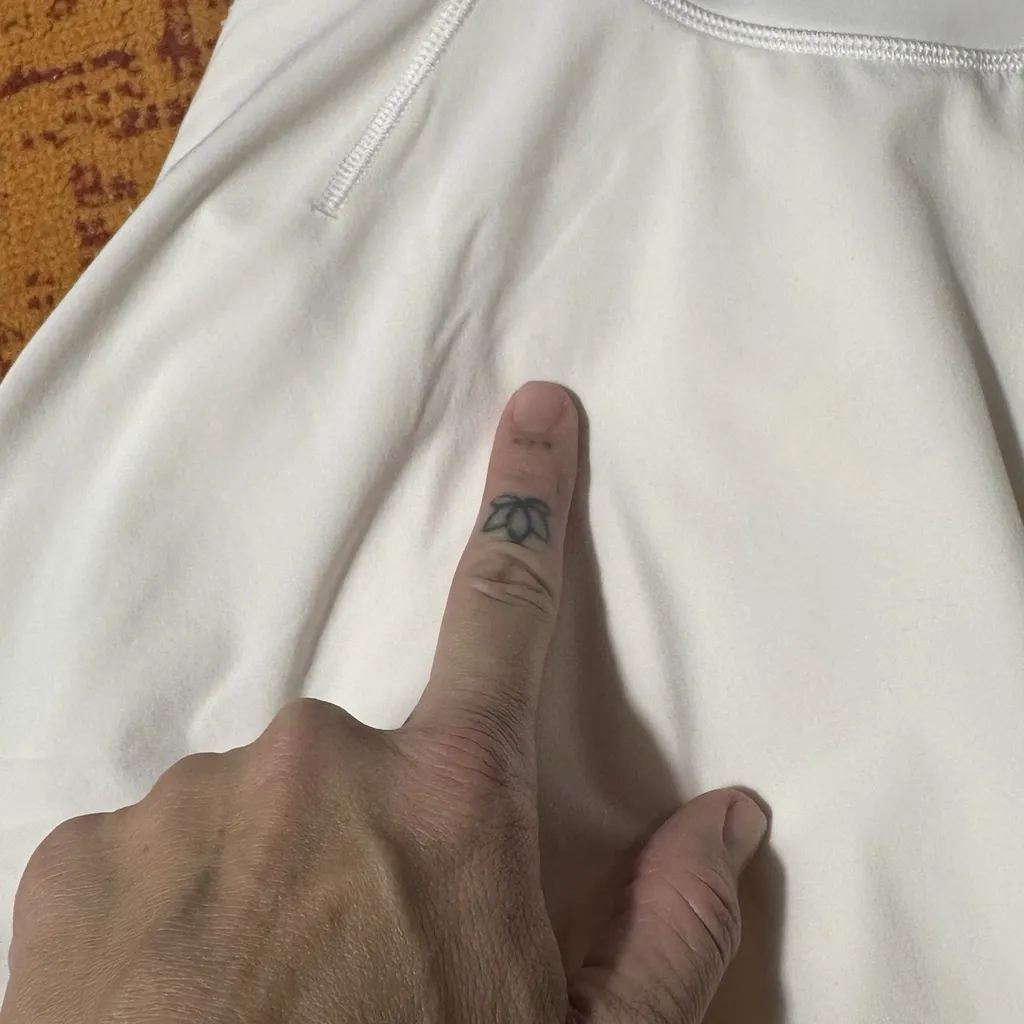 Lululemon Court Crush Tennis Dress White Shorts Pockets Racerback 0 With Pads - Image 6