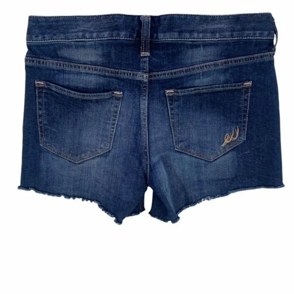 Express Dark Wash Denim Cutoff Shorts‎ - Image 2