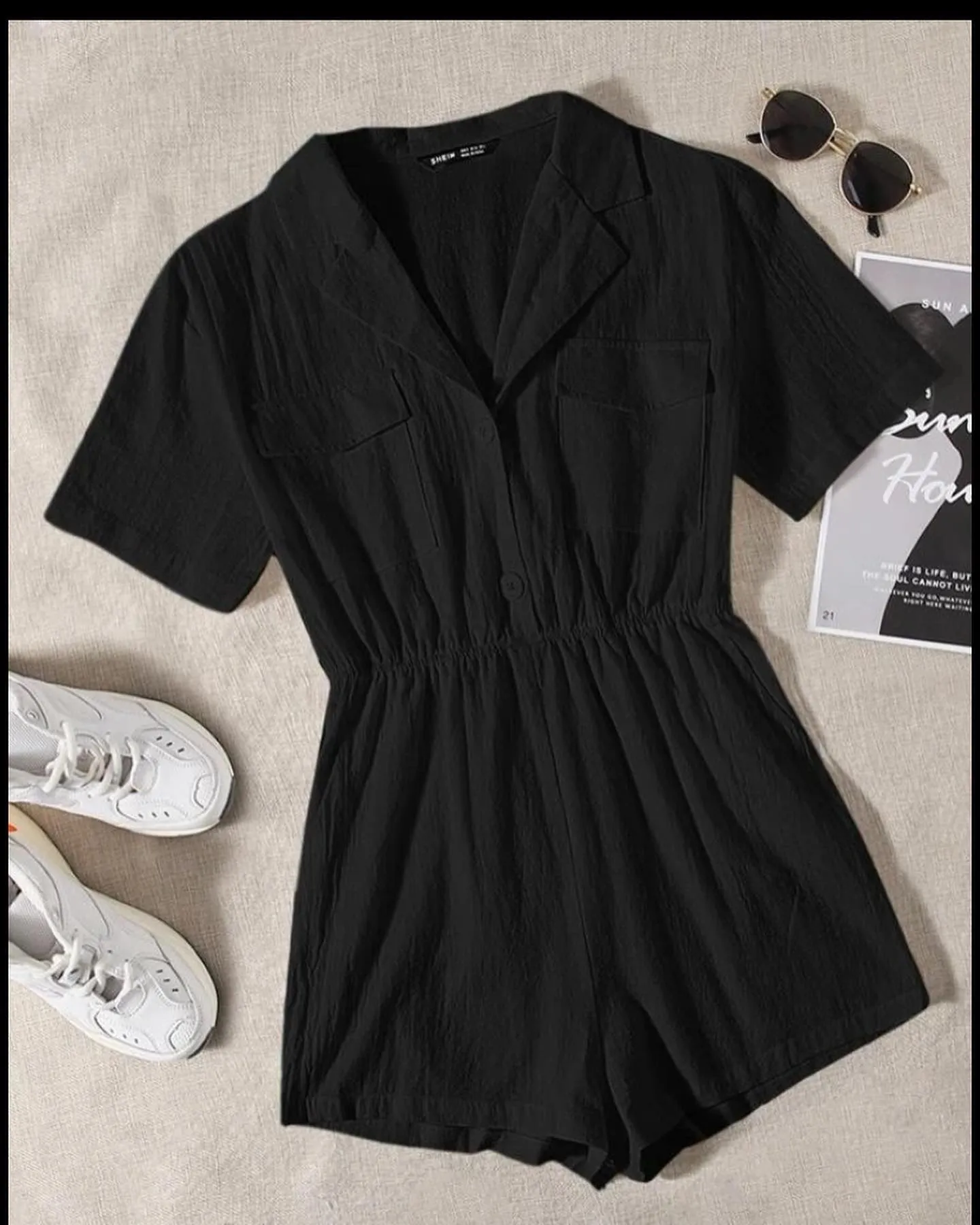 Black Romper Size M - Image 2