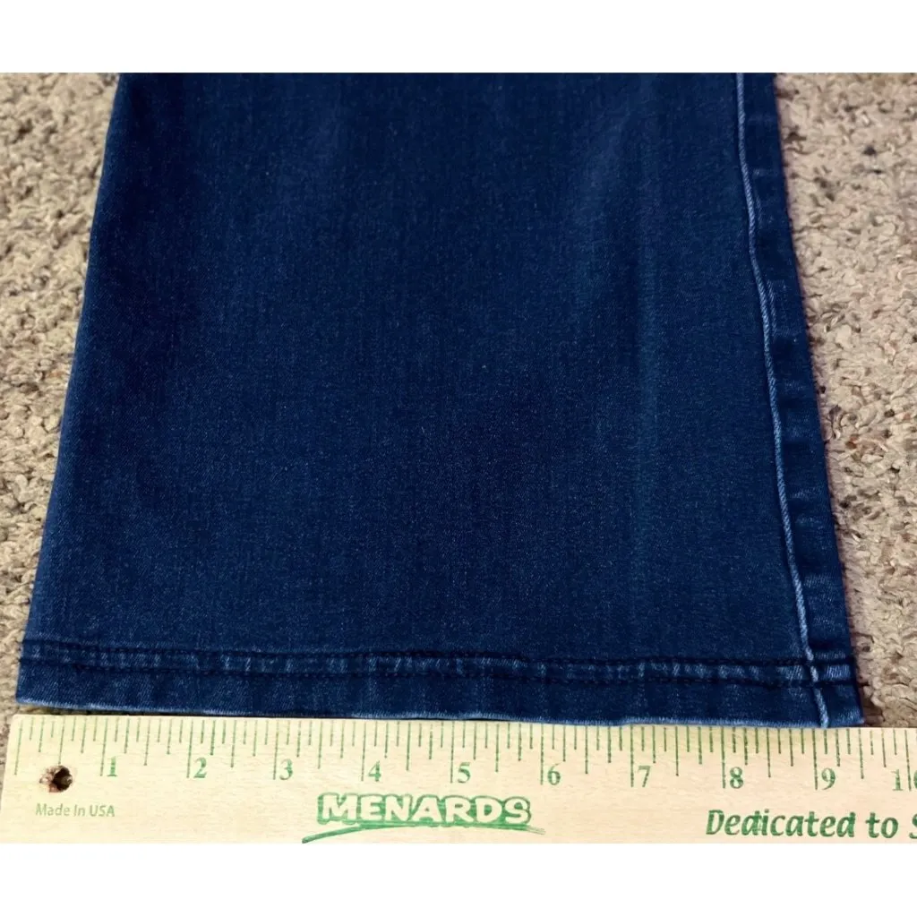 Betabrand Pull-On Jeans Womens L Long Used Blue Stretch Bootcut Pants Tall - Image 11