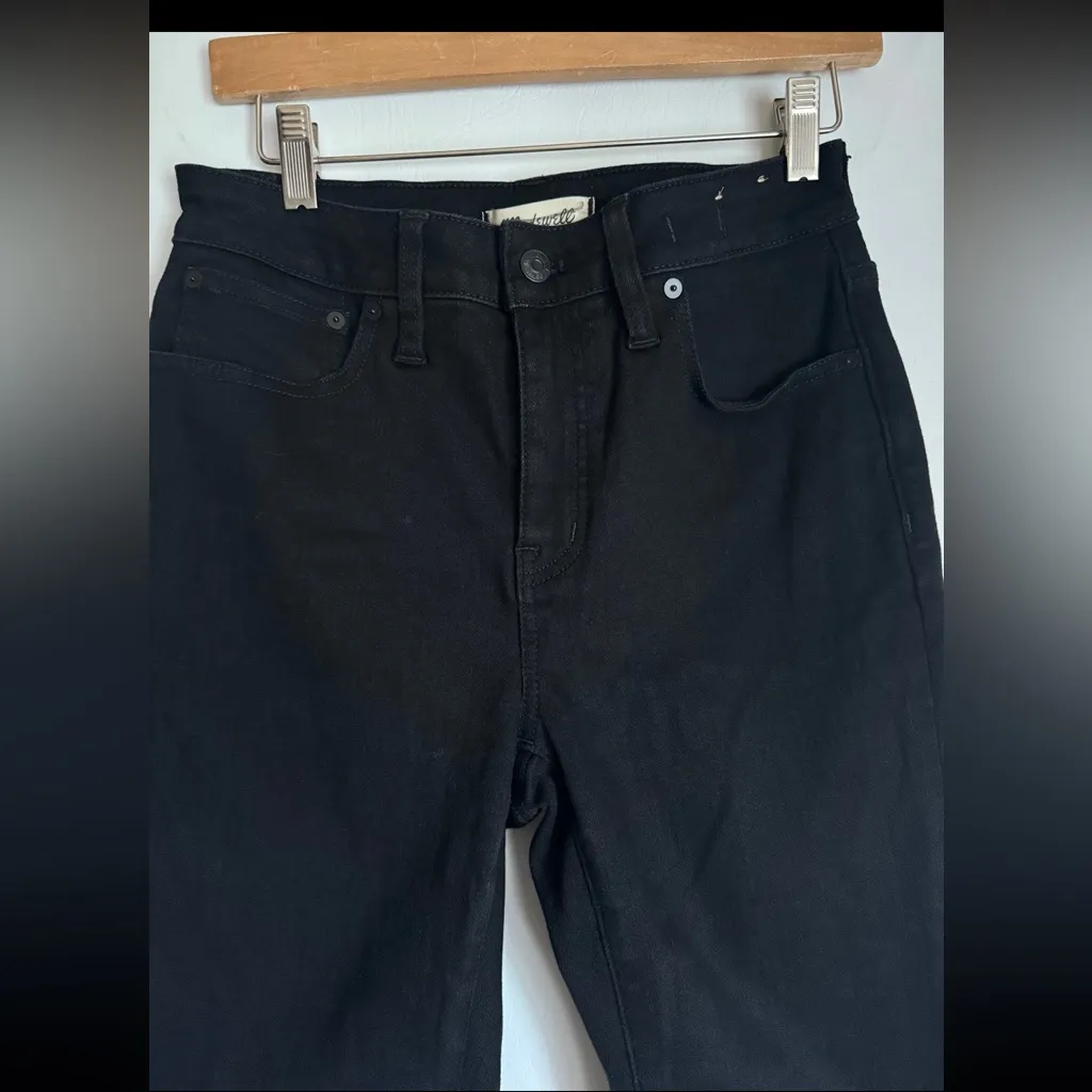 Madewell Curvy Kickout Crop Mid-Rise Jean Black Wash Rinse Size 28 #NN580 NWT - Image 2