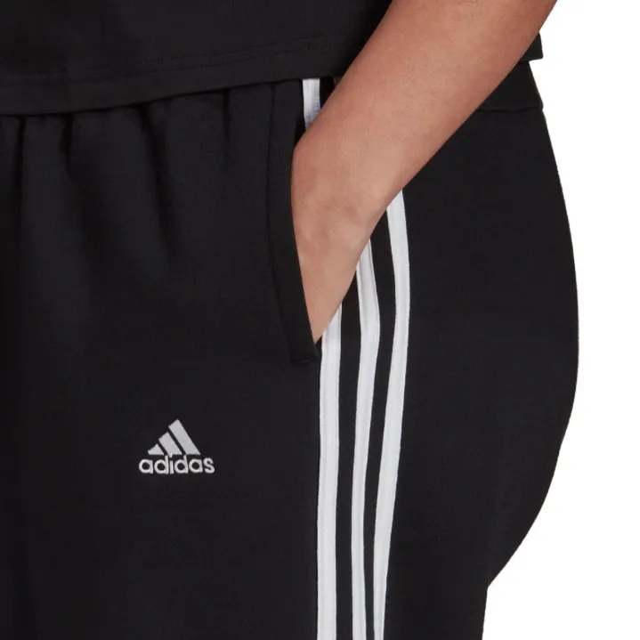 Adidas Essentials 3-Stripes Fleece Jogger Pants in Black, NEW, Size 4X - Image 5