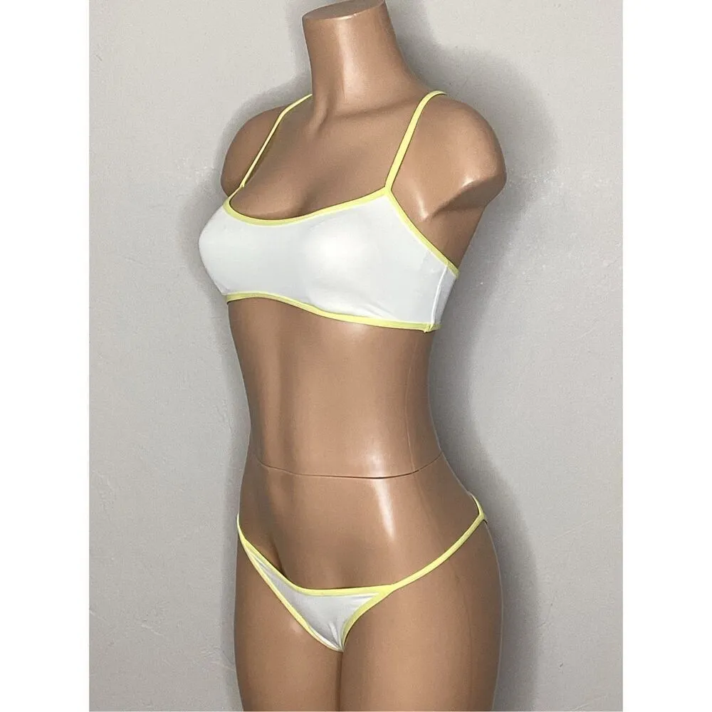 New. L*SPACE white and yellow bikini. Large. Retails. $198 - Image 8