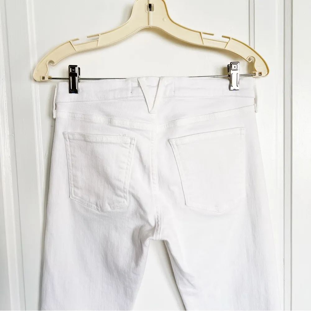 Veronica Beard • Brooke Skinny jeans Mid Rise white stretch denim ankle - Image 10