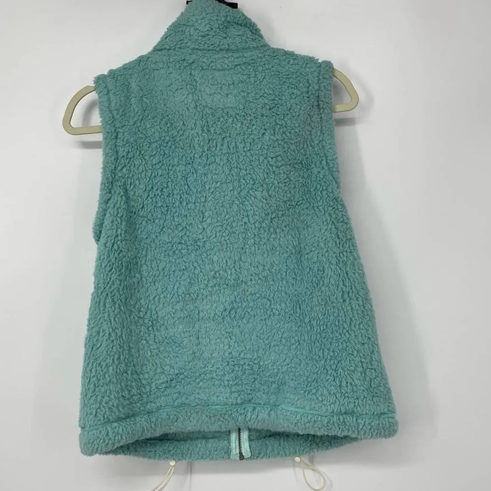SO LIGHT GREEN SUPER SOFT FLEECE FEEL FULL ZIP VEST MEDIUM - Image 2
