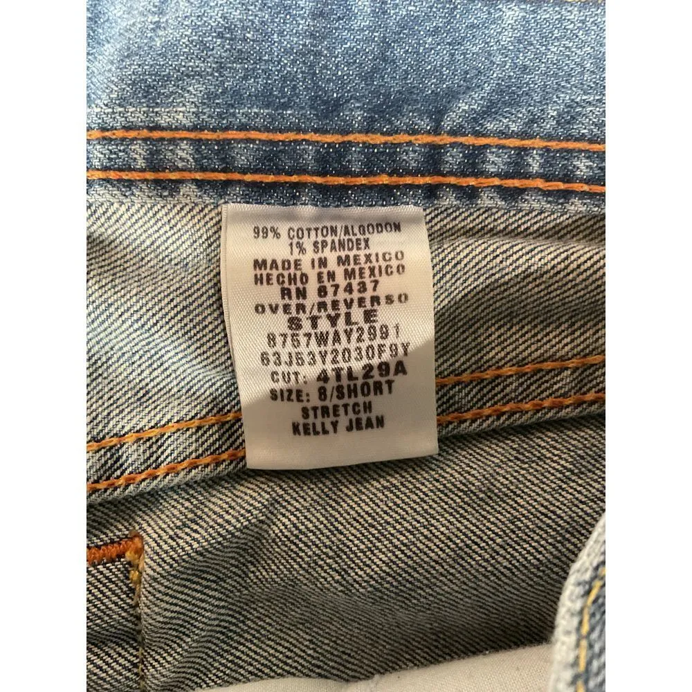 Ralph Lauren Polo Jeans Stretch Kelly Boyfriend Jeans Light Wash Denim Sz 8Short - Image 10