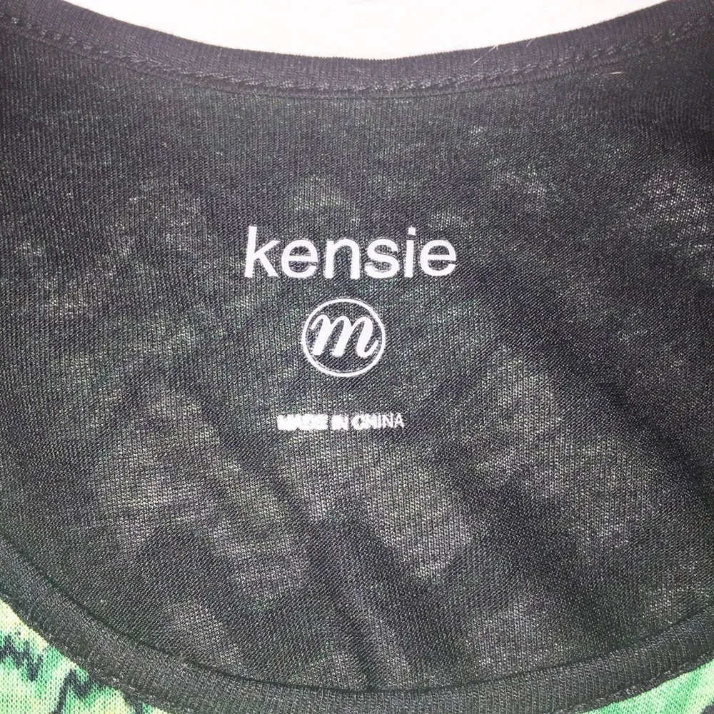 Kensie Green, Black and White  Quicksand Tank Dress Size M - Image 3