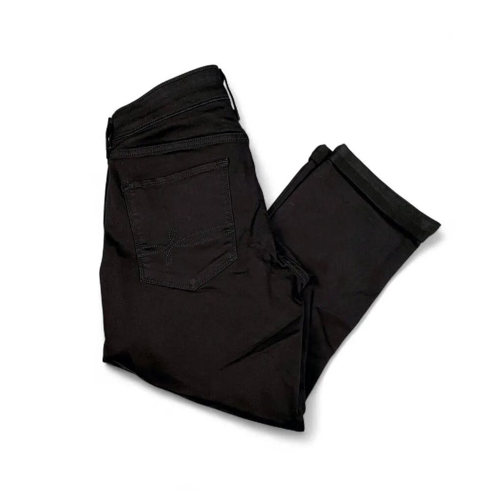 Levi's Denizen Modern Crop Essential Stretch Cuffed Jeans Black Misses 10 NWT - Image 8