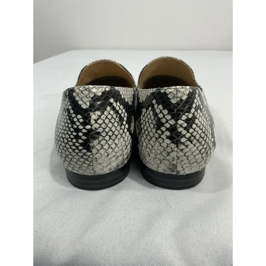 Womans Naturalizer Emiline Brown Beige Snake Print Slip On Flat Loafers 8.5 NWOT - Image 5