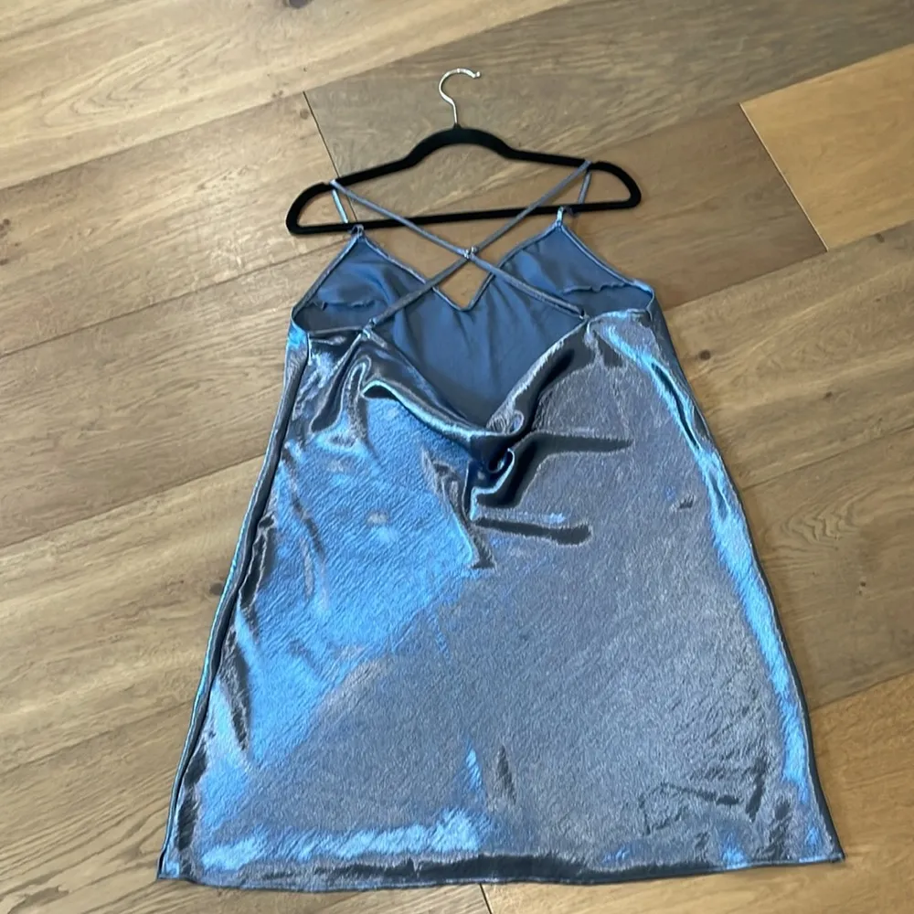Victoria's Secret Satin Slip Dress Gray-Blue Size XL - Image 12