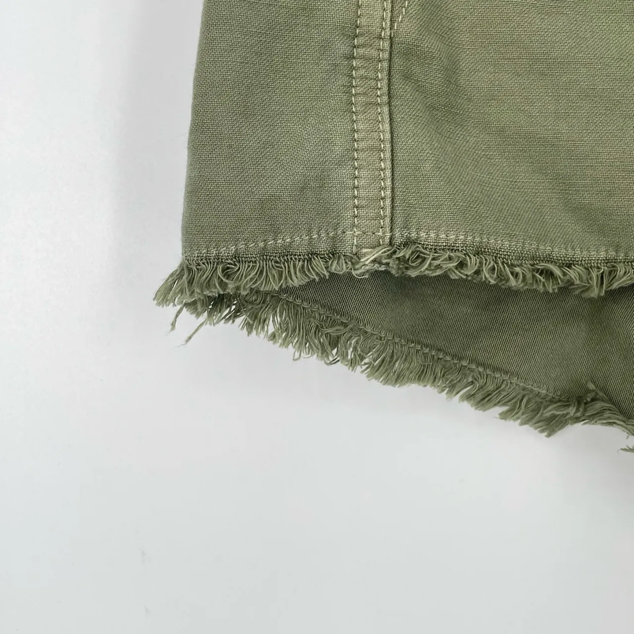 Citizens Of Humanity Women's‎ Frayed Hem Sateen Meghan Surplus Shorts Size 24 - Image 6