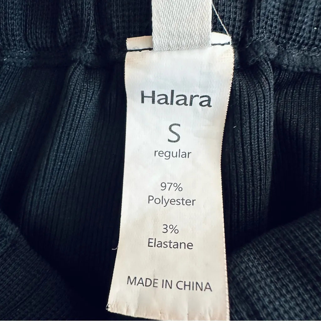 HALARA Breezeful High Waisted Wide Leg Quick Dry Work Pants Pockets Black Size S - Image 14