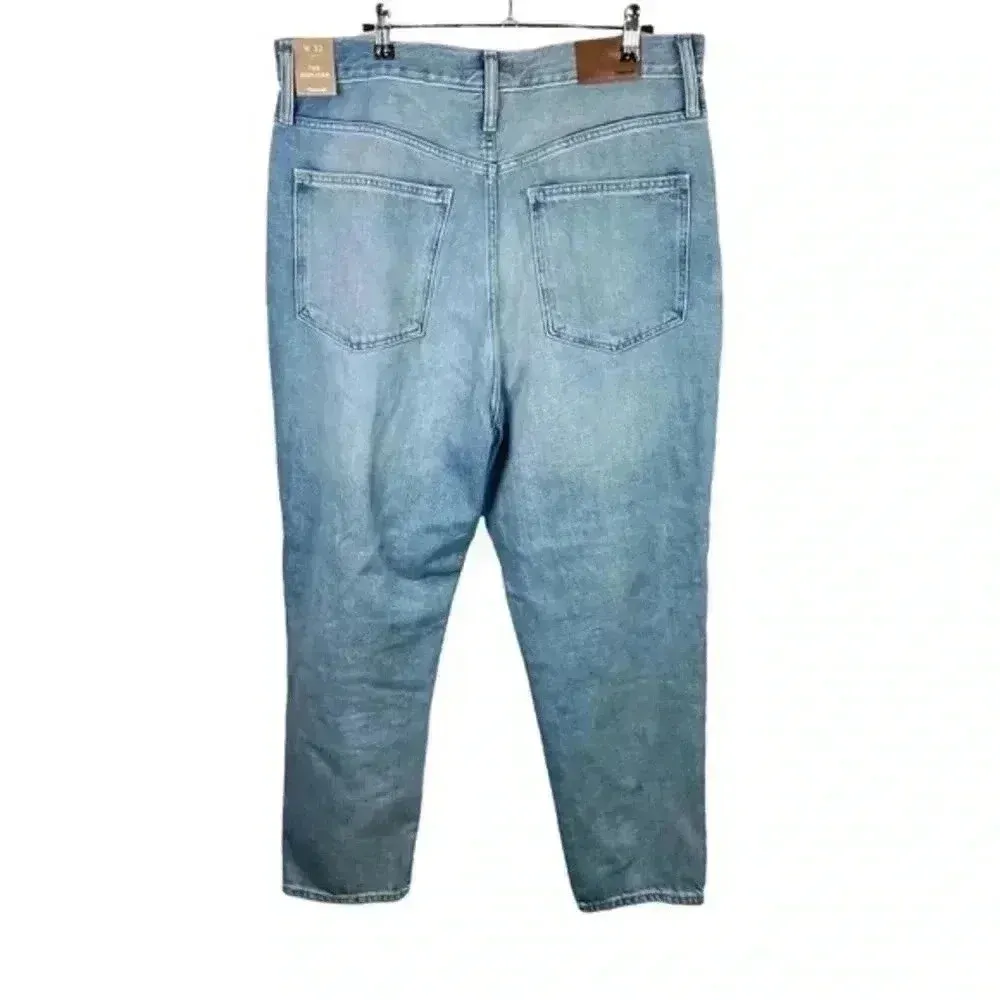 Madewell Straight Leg‎ High Waisted Distressed Mom Jean in Gilford Wash - Image 2