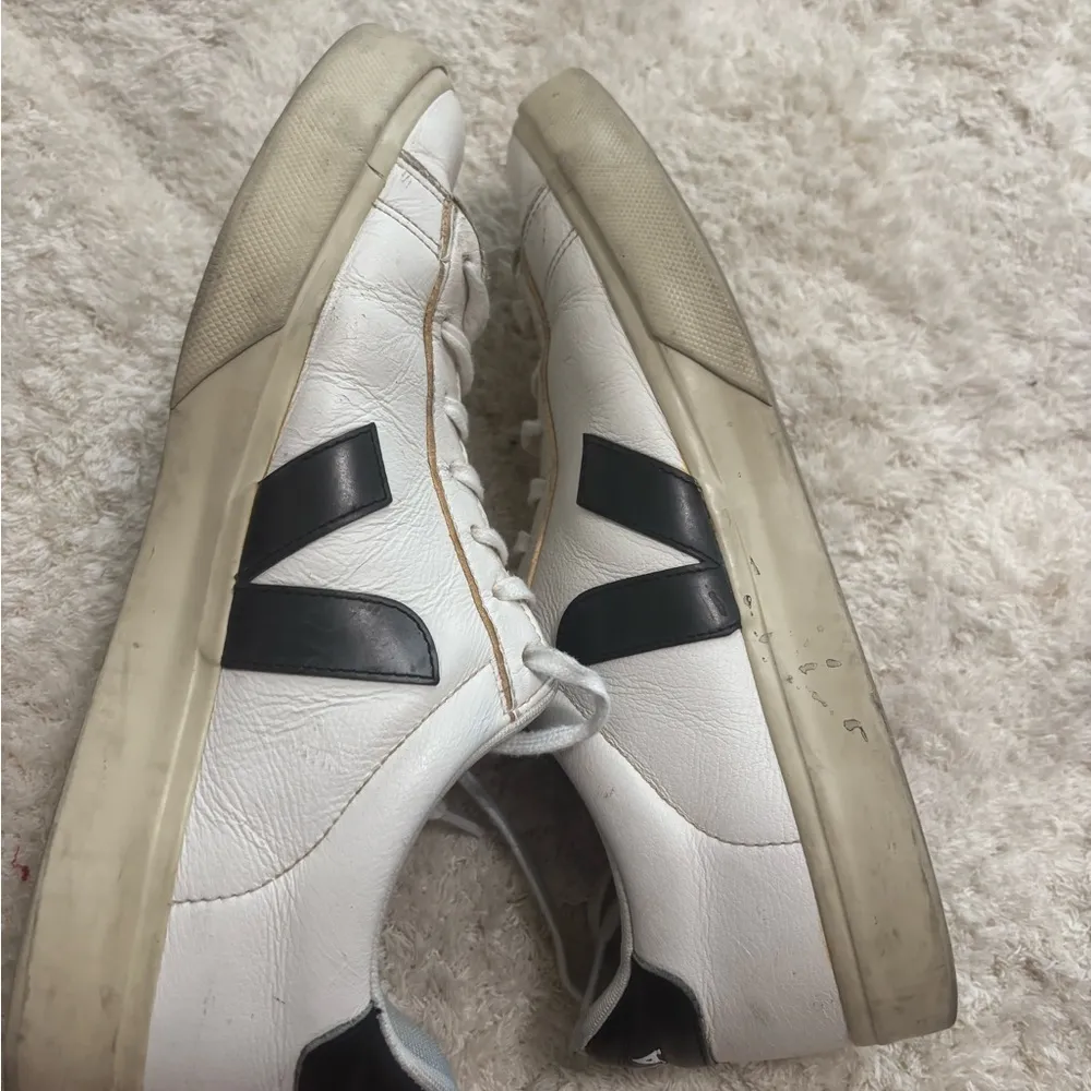 Size 10 - VEJA Esplar Leather White Black W - Image 9