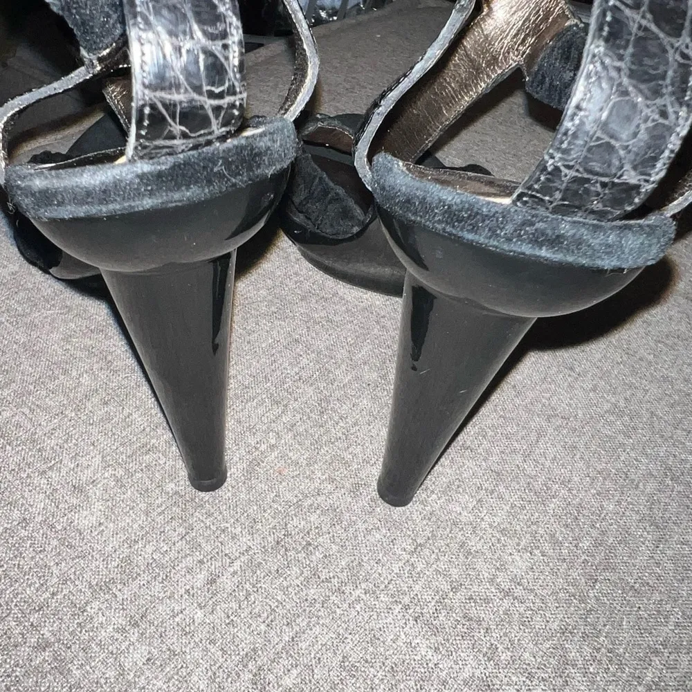 BOTTEGA VENETA Velvet T-Strap Sandal with Platform- Size 40/ US 9 - Image 5