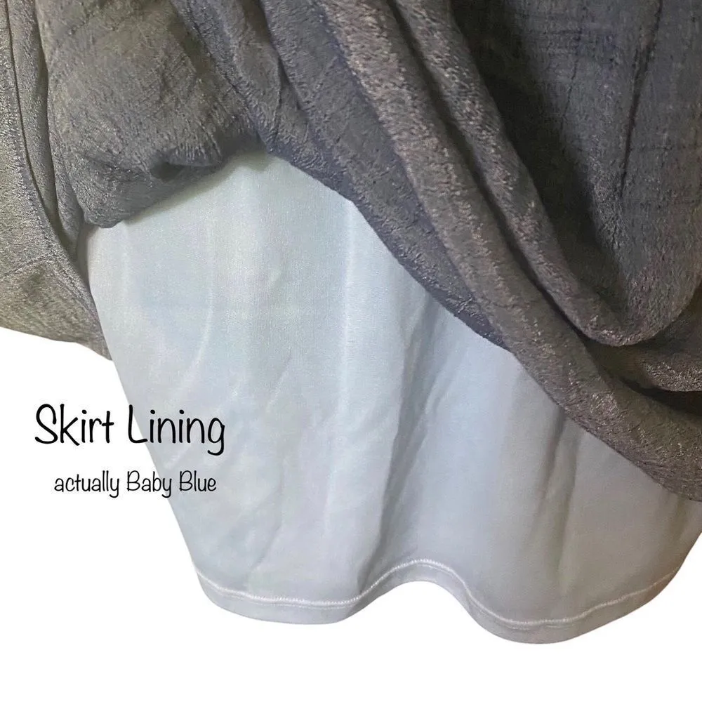 PRETTY BCX Blue Ombre Popover Spaghetti Strap Mini Dress - Image 8