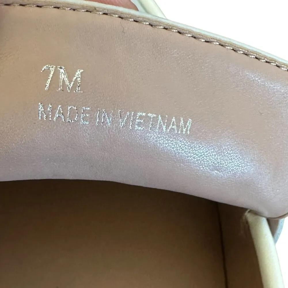 Linea Paolo Minka Loafers Light Grey Leather Classic Shoes Size 7 Women's - Image 14