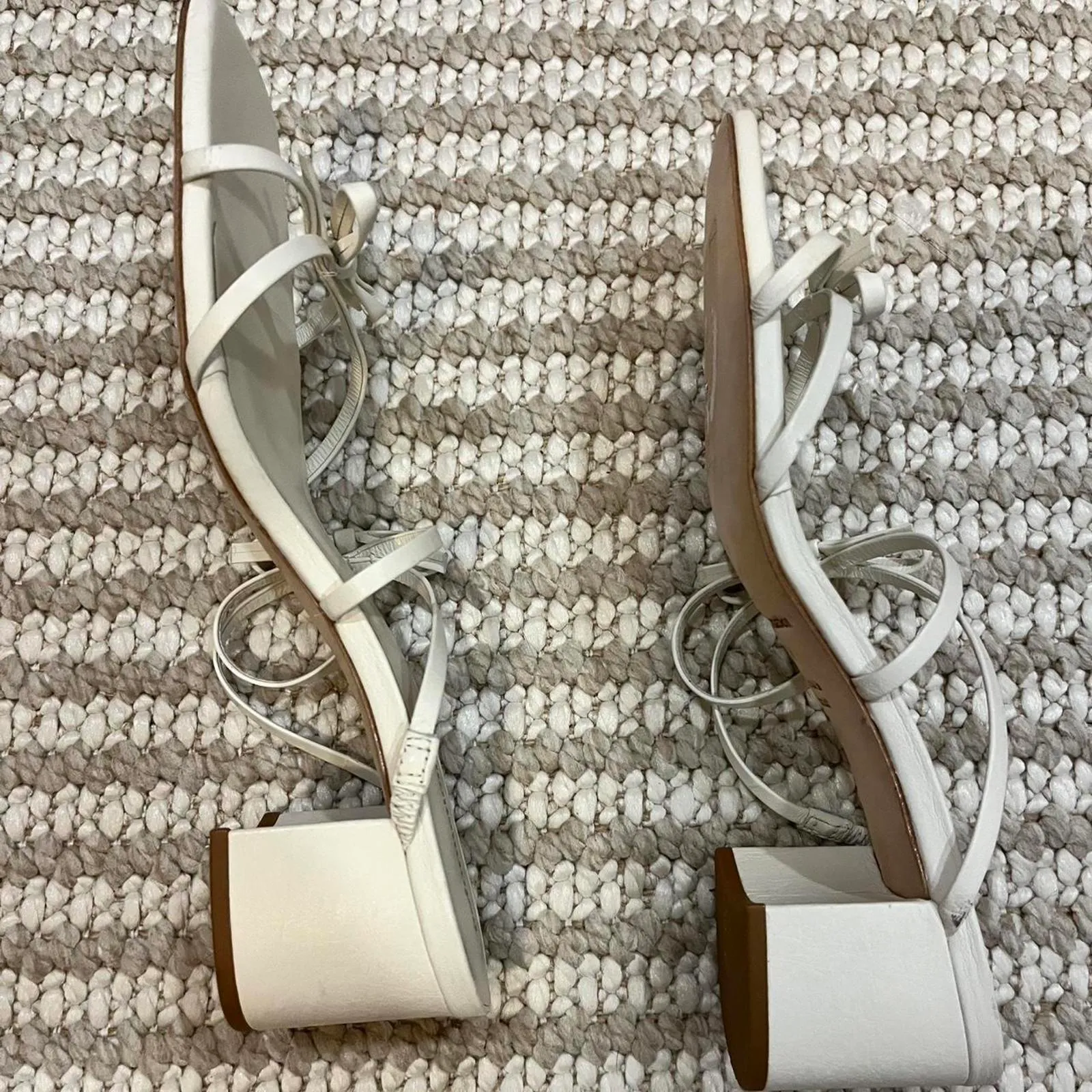 Reformation Elodie Bow Block Heel Sandals - Image 7