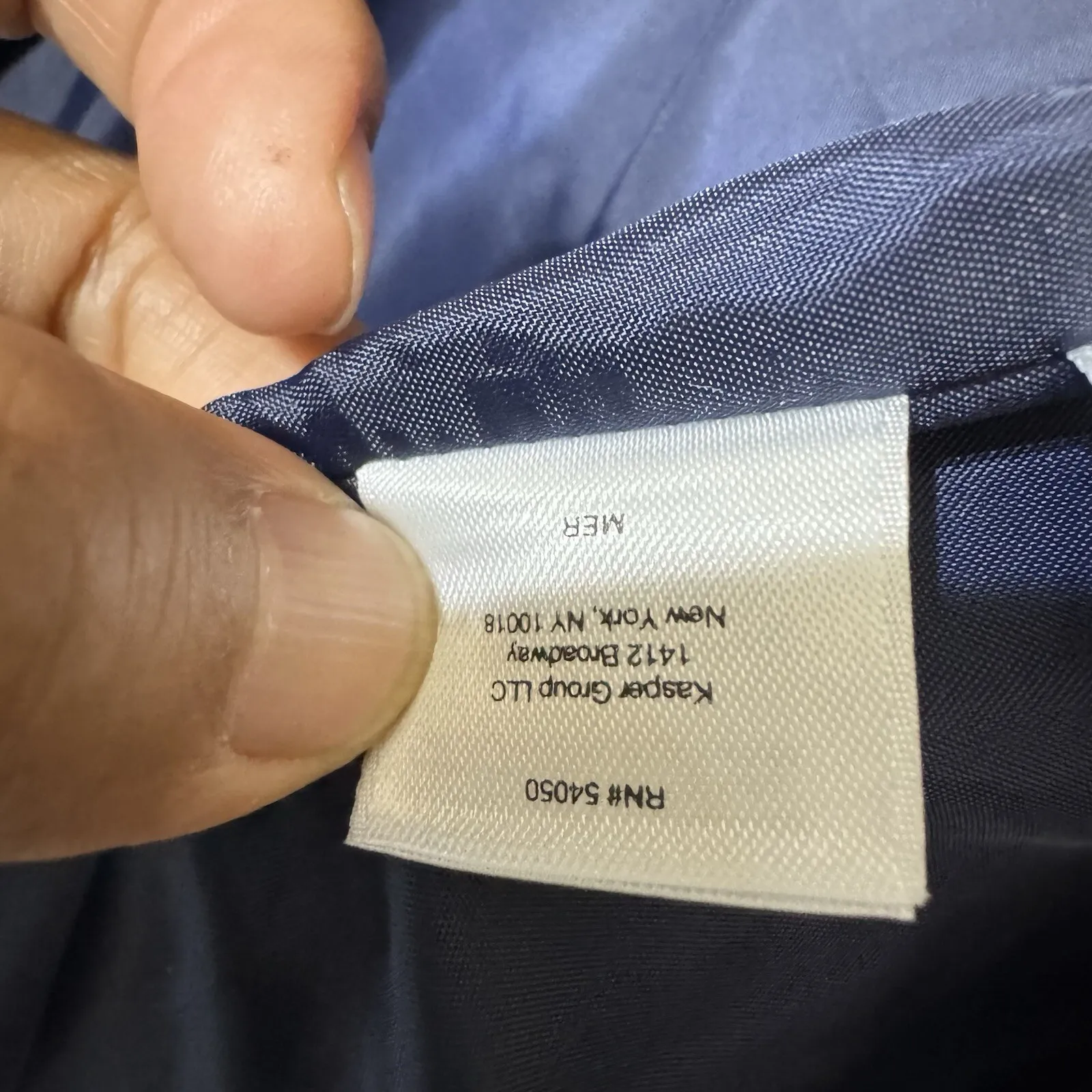 EUC Anne Klein Women's Cropped‎ Polka Dot Jacket Navy/White  Bell Sleeves-Size M - Image 2