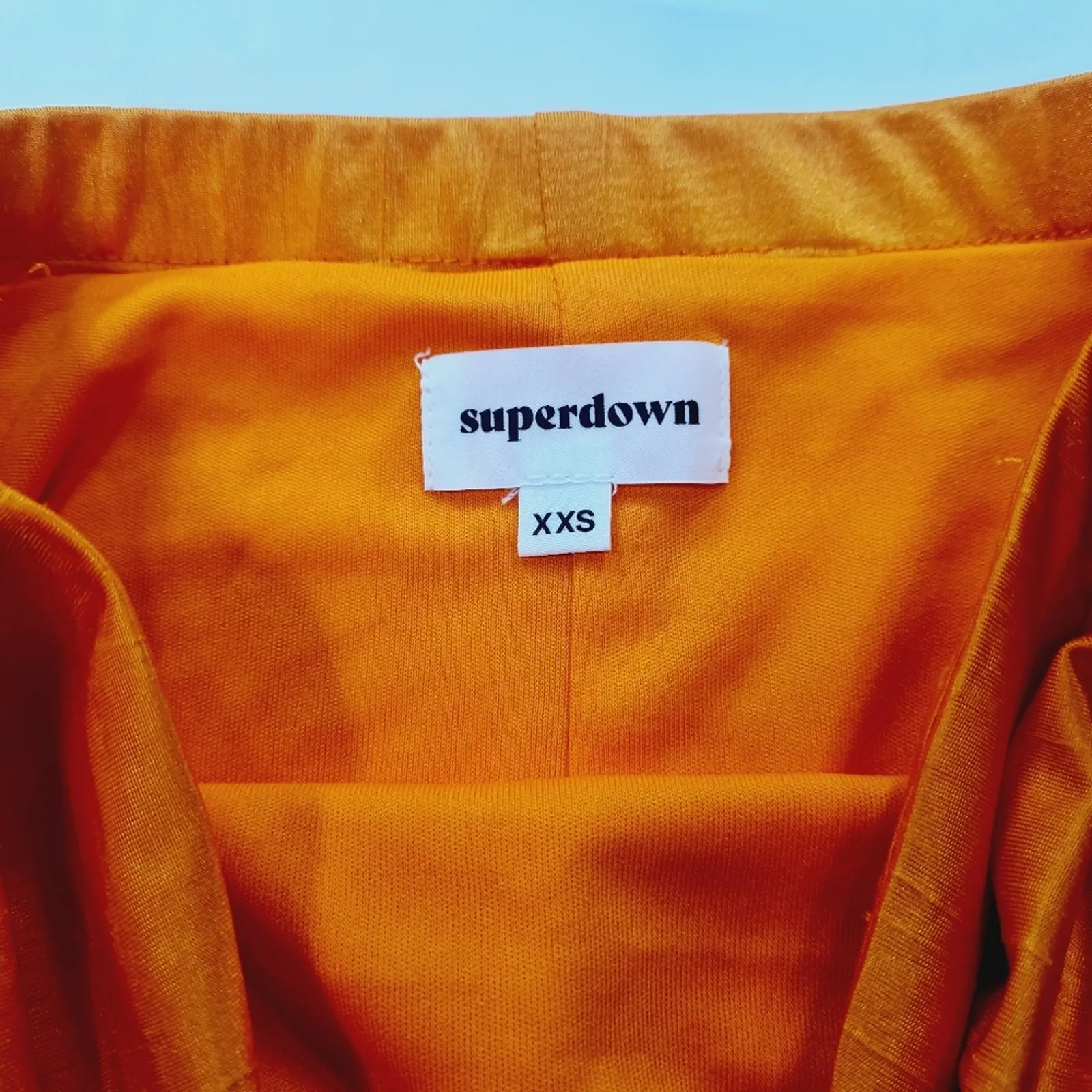 Superdown Joana Maxi Skirt Set in Tangerine XXS - Image 6