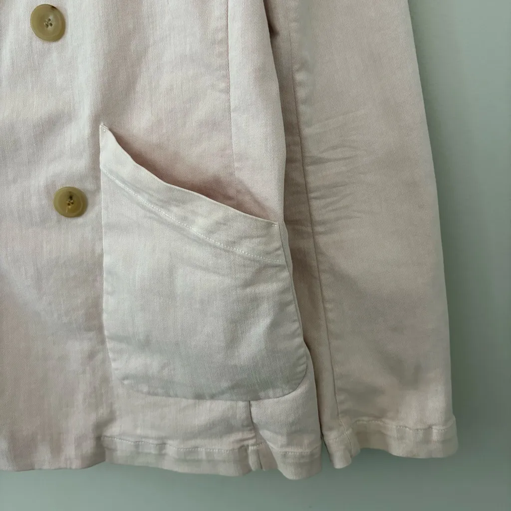 Frank & Eileen Belfast Peacoat in Ballet Cotton Blend Size M $568 Retail - Image 10